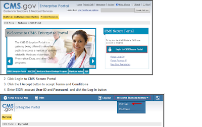 How to change password in Medicare CMS SPOT